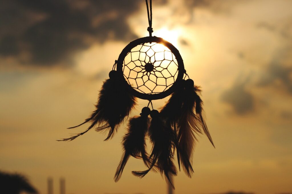 dream catcher, culture, indian, dream, sun, tradition, belief, nature, blur